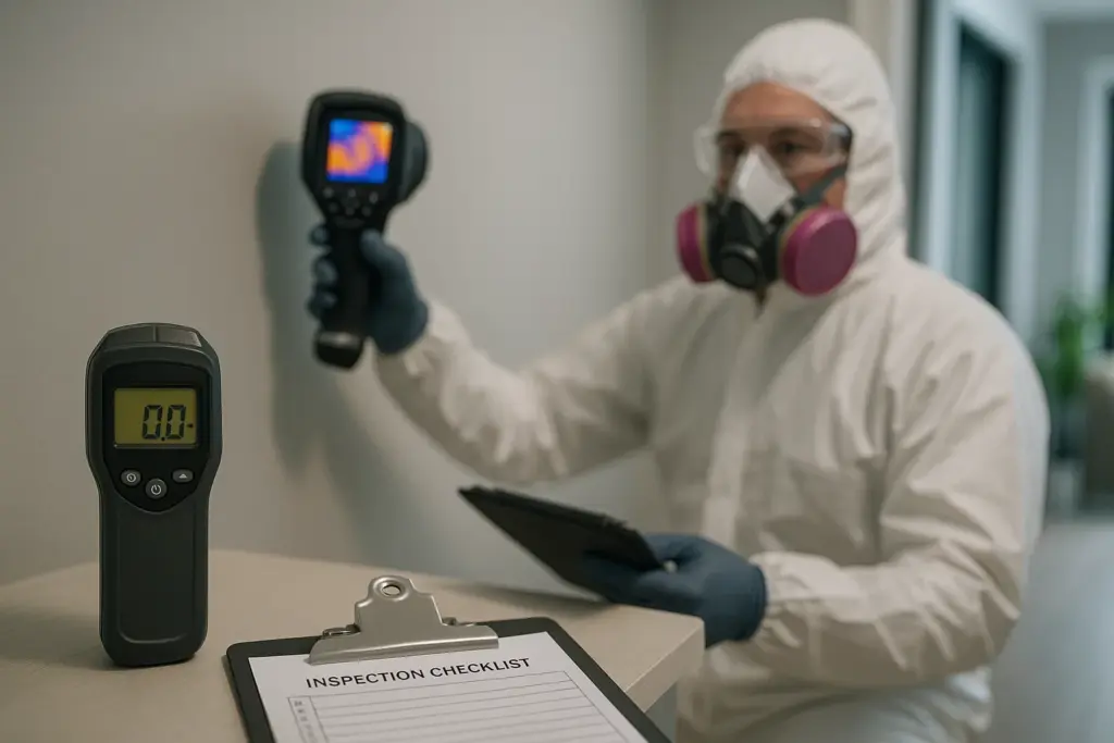 how is a mold inspection done